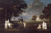 Alexander Nasmyth The Family of Neil 3rd Earl of Rosebery in the grounds of Dalmeny House oil on canvas
